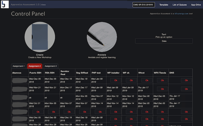 Apprentice Assessment